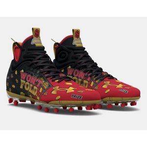 ✅ Under Armour UA Mens Size 14 Spotlight MC LE Jackpot Black Red Football Cleats